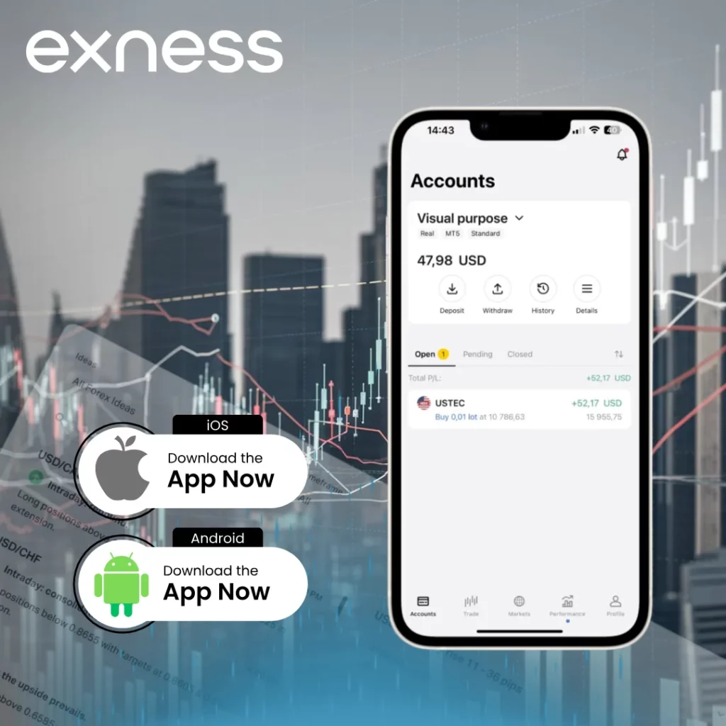 Exness MT4 for Android and iOS