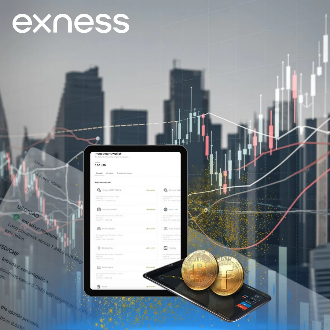 Exness supports a variety of currencies
