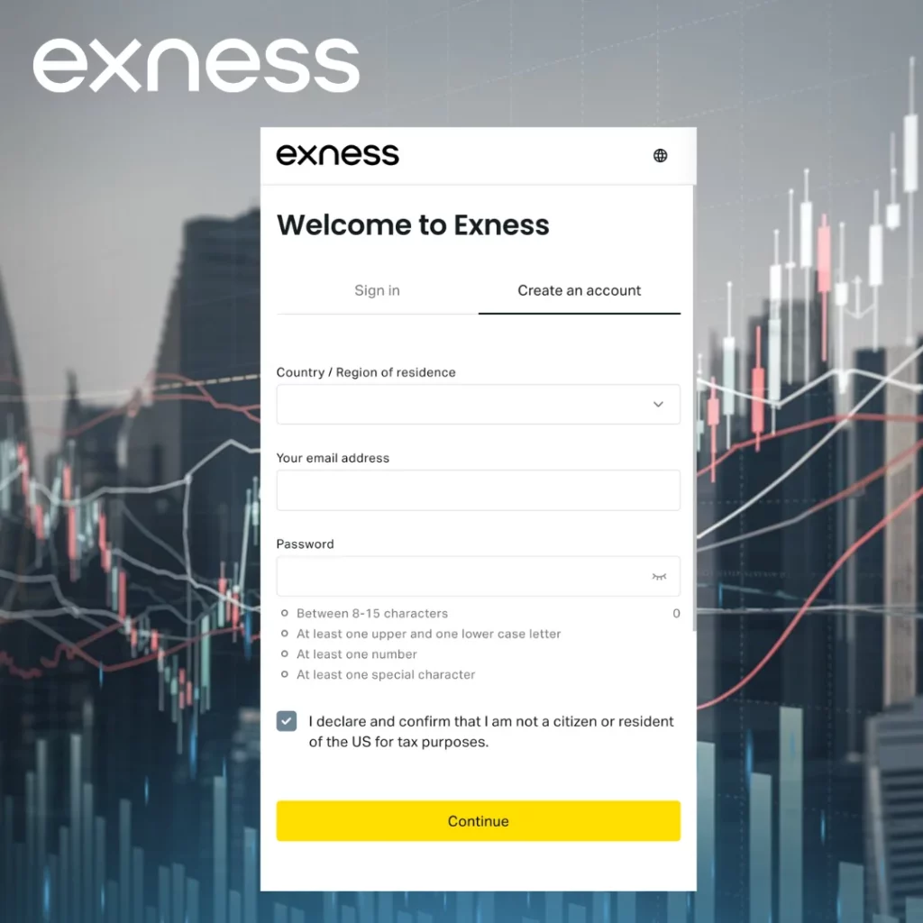 Registering on the Official Exness Website